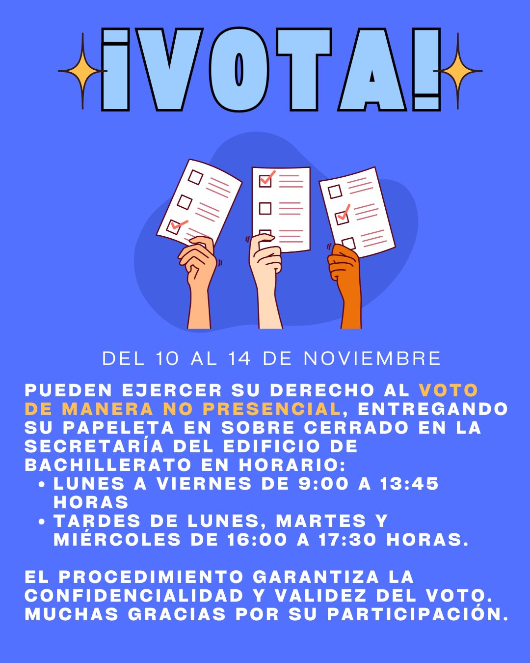 voto no presencia 2025